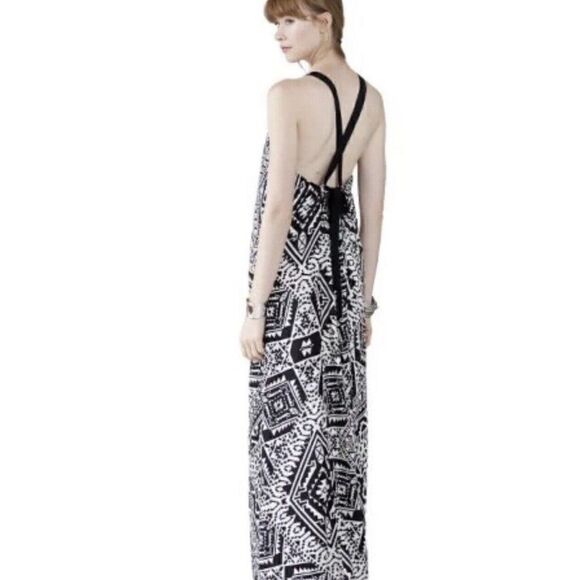 Flying Tomato SZ XS Boho Embroidered Maxi Dress Black Tribal.  x - Picture 2 of 11